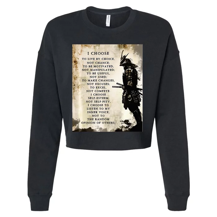 Fearless Warrior Cropped Pullover Crew