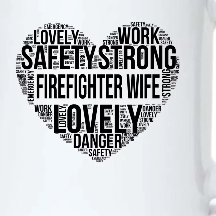 Firefighter Wife Firefighter Gift Black Color Changing Mug