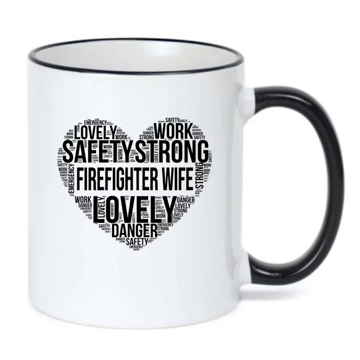 Firefighter Wife Firefighter Gift Black Color Changing Mug