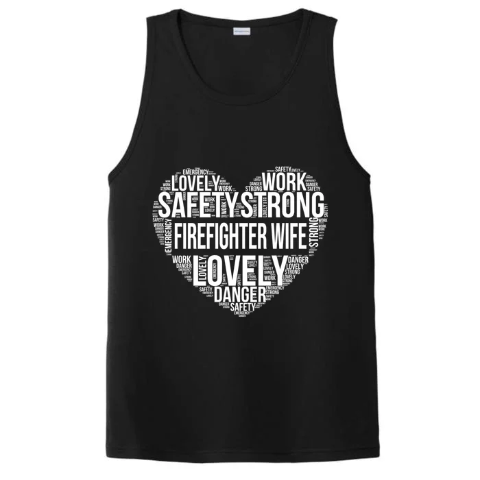 Firefighter Wife Firefighter Gift Performance Tank