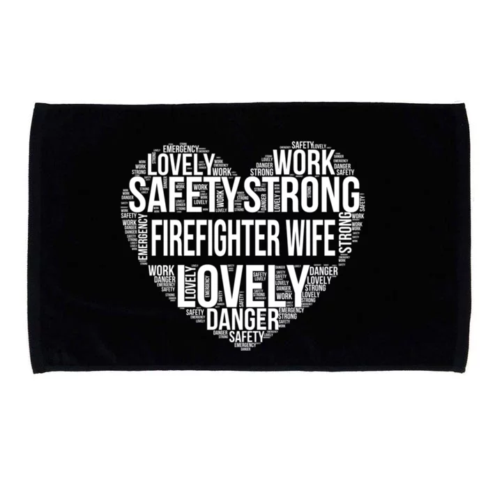 Firefighter Wife Firefighter Gift Microfiber Hand Towel