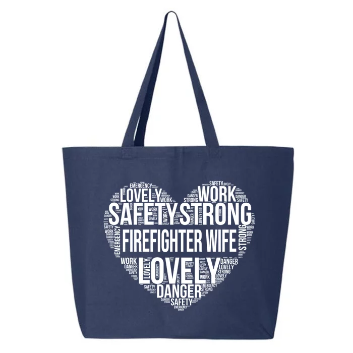 Firefighter Wife Firefighter Gift 25L Jumbo Tote