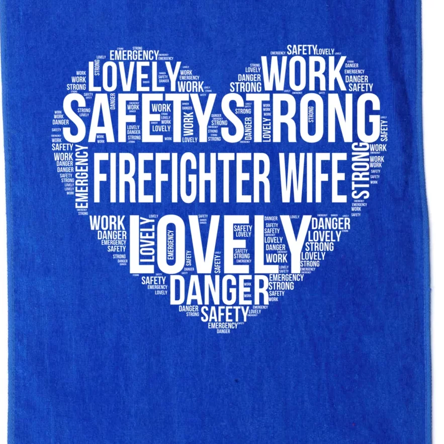 Firefighter Wife Firefighter Gift Platinum Collection Golf Towel