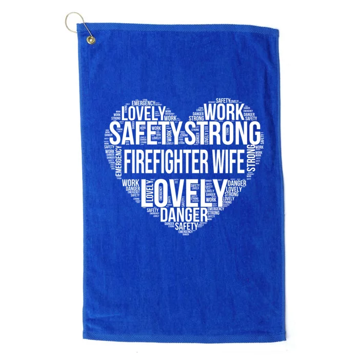 Firefighter Wife Firefighter Gift Platinum Collection Golf Towel