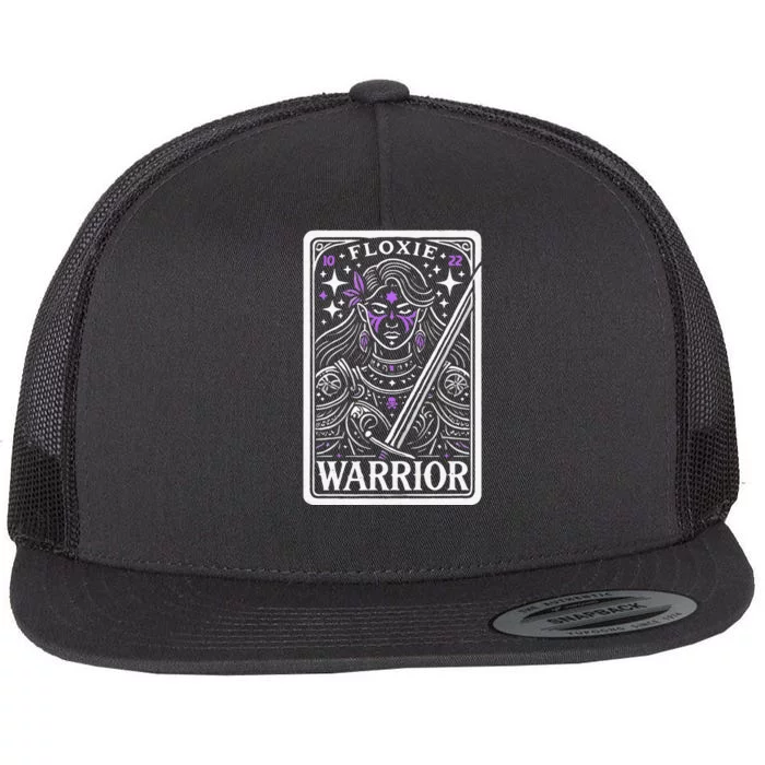 Floxie Warrior Fluoroquinolone Toxicity Awareness Flat Bill Trucker Hat