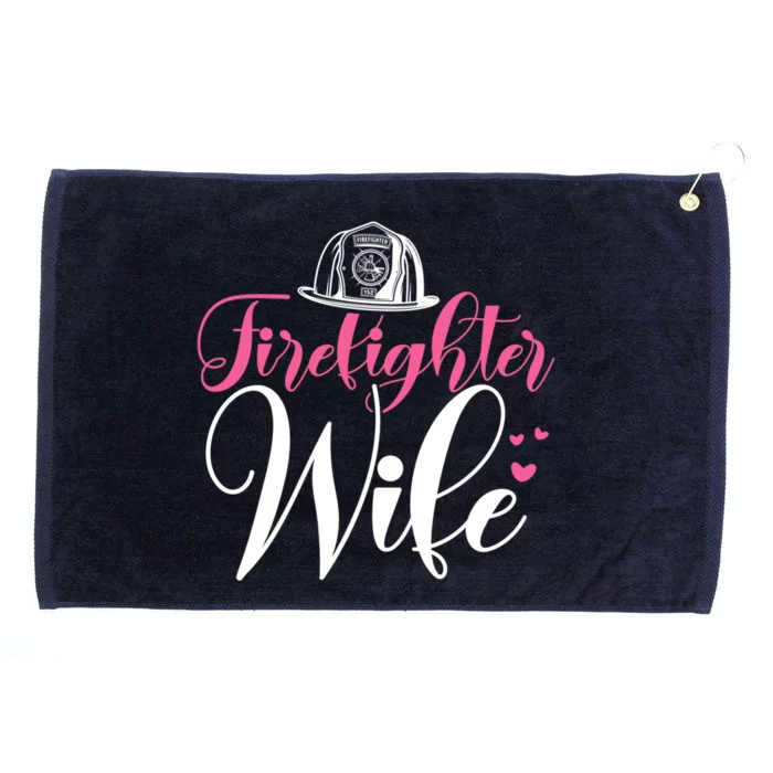 Firefighter Wife Fire Spouse Funny Gift Grommeted Golf Towel