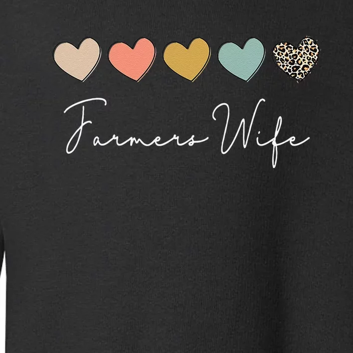 Farmers Wife Farmer Lover Wife Farming life Toddler Sweatshirt