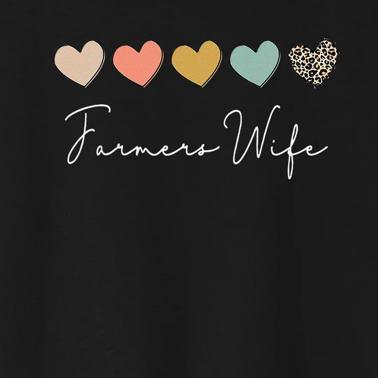 Farmers Wife Farmer Lover Wife Farming life Women's Crop Top Tee