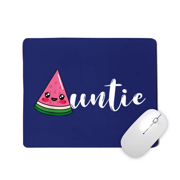 Funny Watermelon Fruit Lover Auntie Aunt Family Summer Mousepad