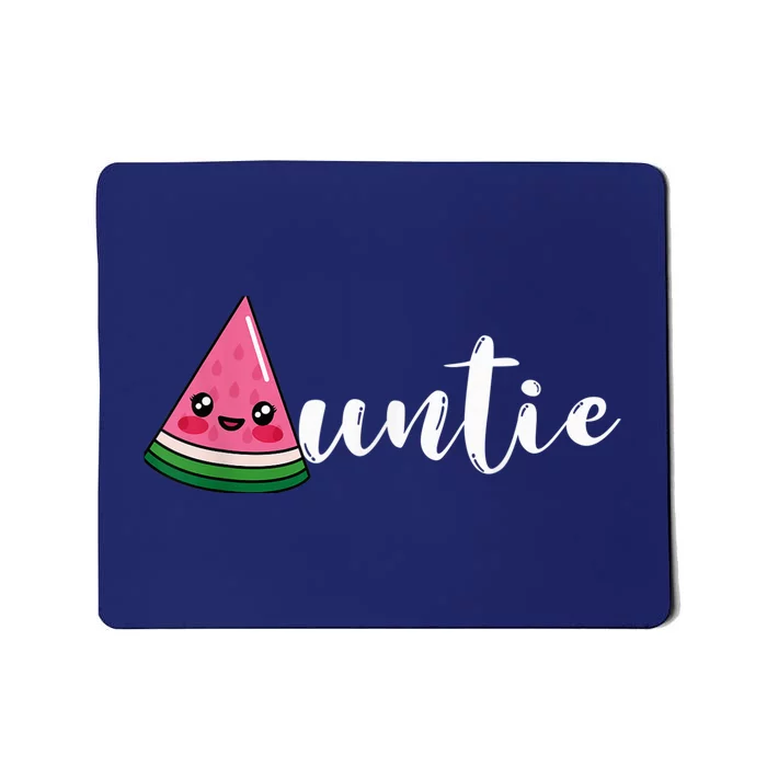 Funny Watermelon Fruit Lover Auntie Aunt Family Summer Mousepad