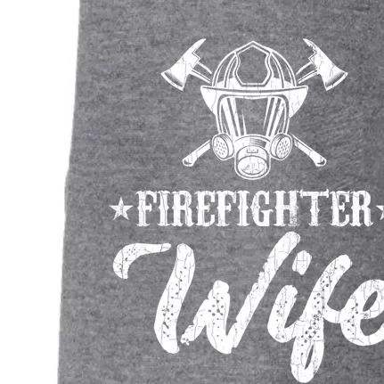 Firefighter Wife Funny Fire Fire Truck Graphic Gift Doggie 3-End Fleece Hoodie