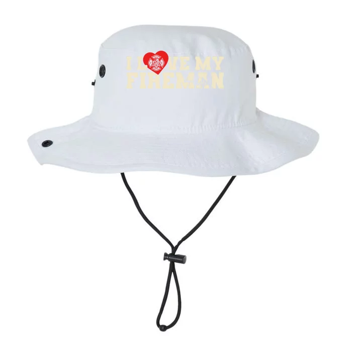 Firefighter Wife Friend Fire Rescue I Love My Fire Cute Gift Legacy Cool Fit Booney Bucket Hat