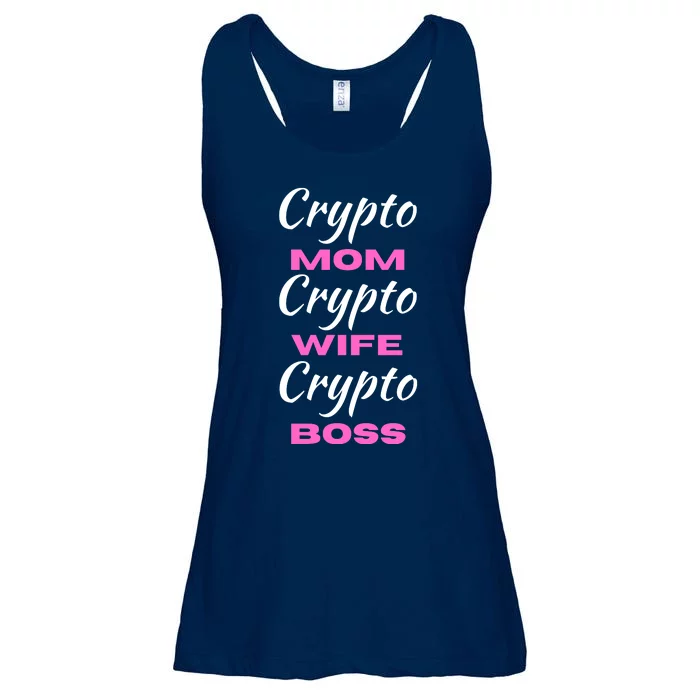 Funny Women, Funny Crypto Mom Wife Boss, Funny Woman Tee Ladies Essential Flowy Tank