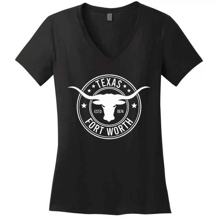 Fort Worth Women's V-Neck T-Shirt