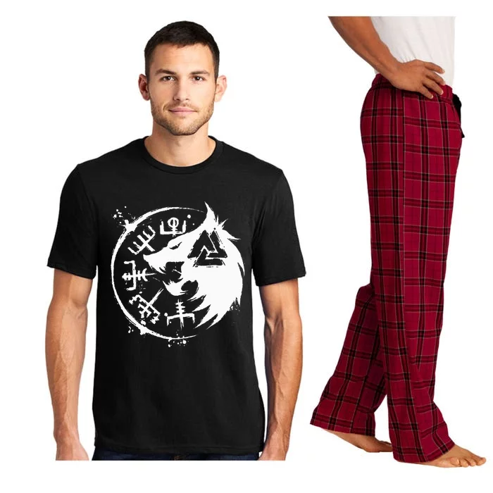 Fenrir Wolf Fenris Wolf Viking Vegvisir Valknut Pajama Set