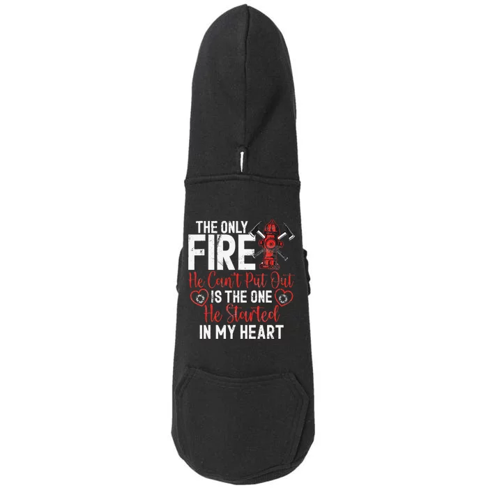 Firefighter Wife Fire Wife Doggie 3-End Fleece Hoodie