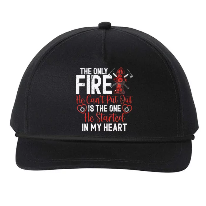 Firefighter Wife Fire Wife Snapback Five-Panel Rope Hat