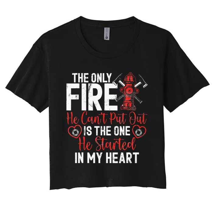 Firefighter Wife Fire Wife Women's Crop Top Tee