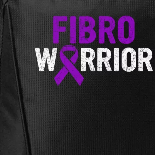 Fibro Warrior Fibromyalgia Awareness Costume Ribbon Funny Gift Great Gift City Backpack