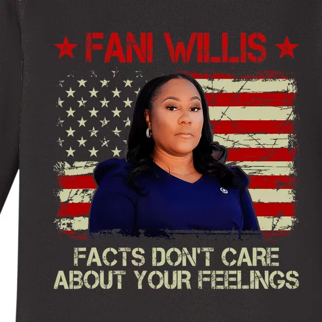 Fani Willis Facts Dont Care About Your Feelings Baby Long Sleeve Bodysuit