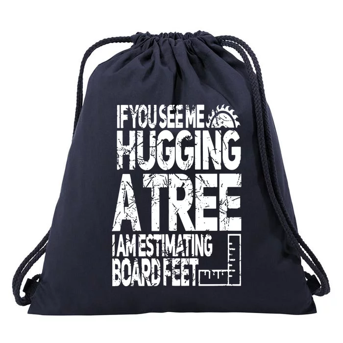 Funny Woodworking For Woodworkers Drawstring Bag