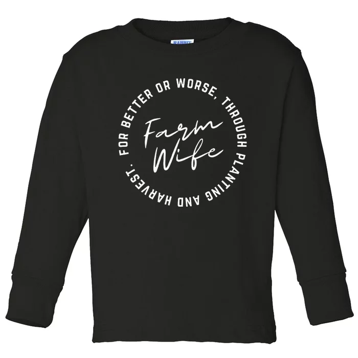 Farm Wife Toddler Long Sleeve Shirt