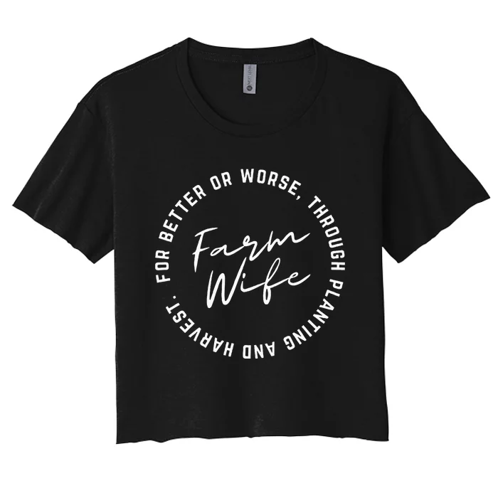 Farm Wife Women's Crop Top Tee