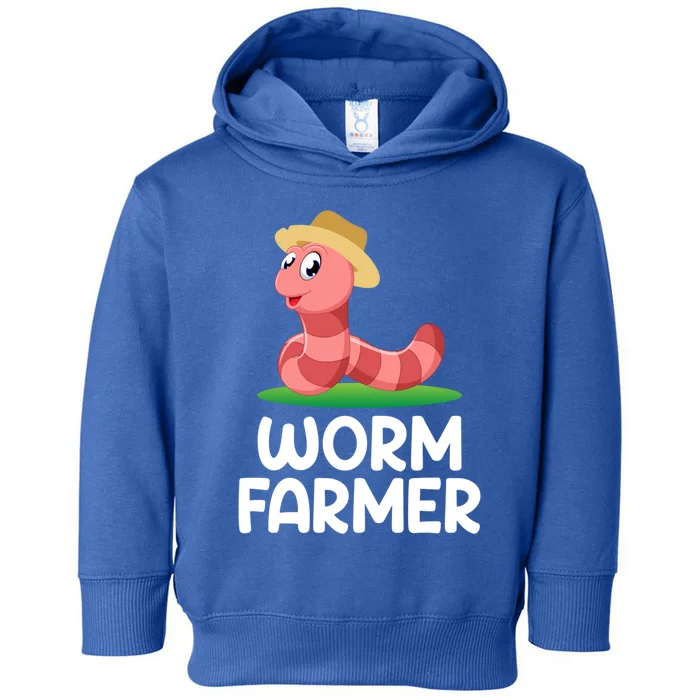 Funny Worm Farm Worms Vermiculture Gift Toddler Hoodie