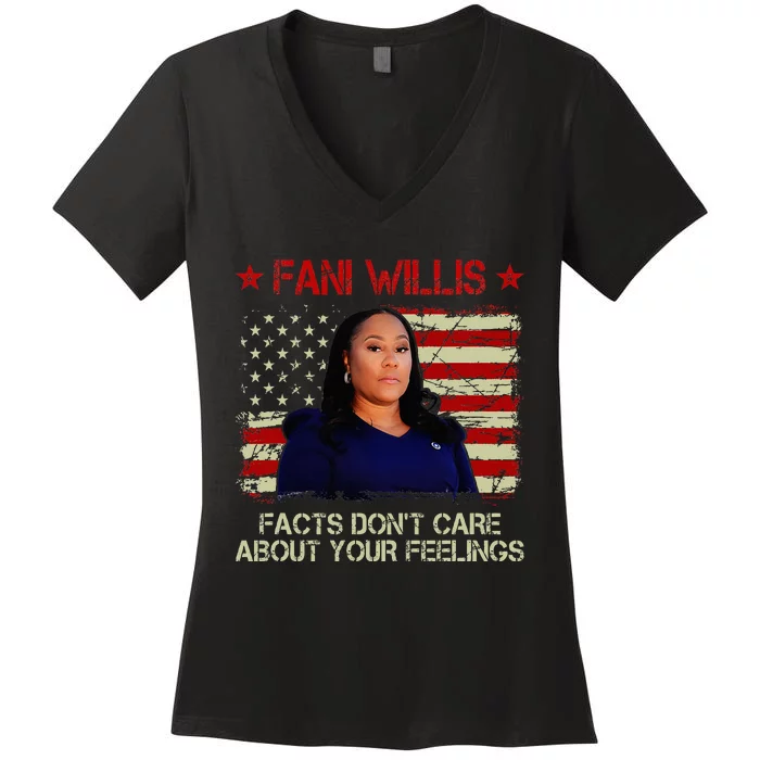 Fani Willis Facts DonT Care About Your Feelings Women's V-Neck T-Shirt