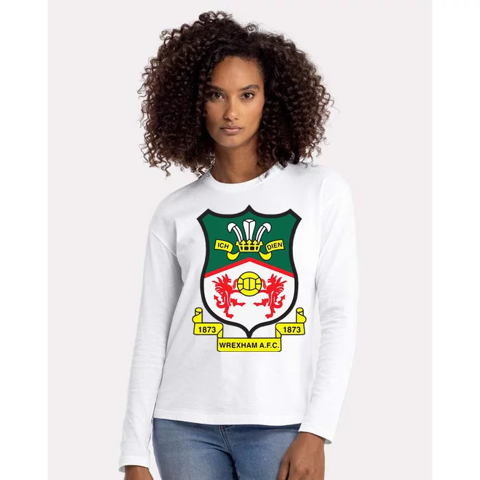 Funny Wrexham Football Club Champion Wale Womens Cotton Relaxed Long Sleeve T-Shirt