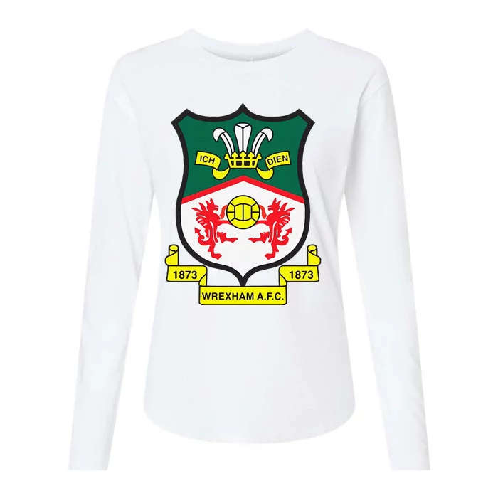 Funny Wrexham Football Club Champion Wale Womens Cotton Relaxed Long Sleeve T-Shirt