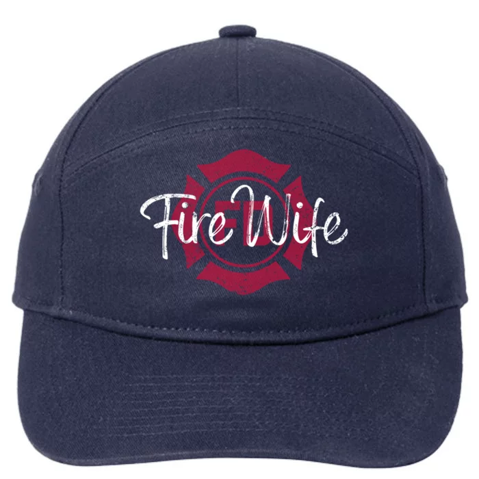 Firefighters Wife Fire Wife Firefighter Wife Cool Gift 7-Panel Snapback Hat