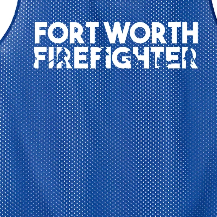 Fort Worth Firefighter Gift Firefighter Dad Gift Funny Gift Mesh Reversible Basketball Jersey Tank