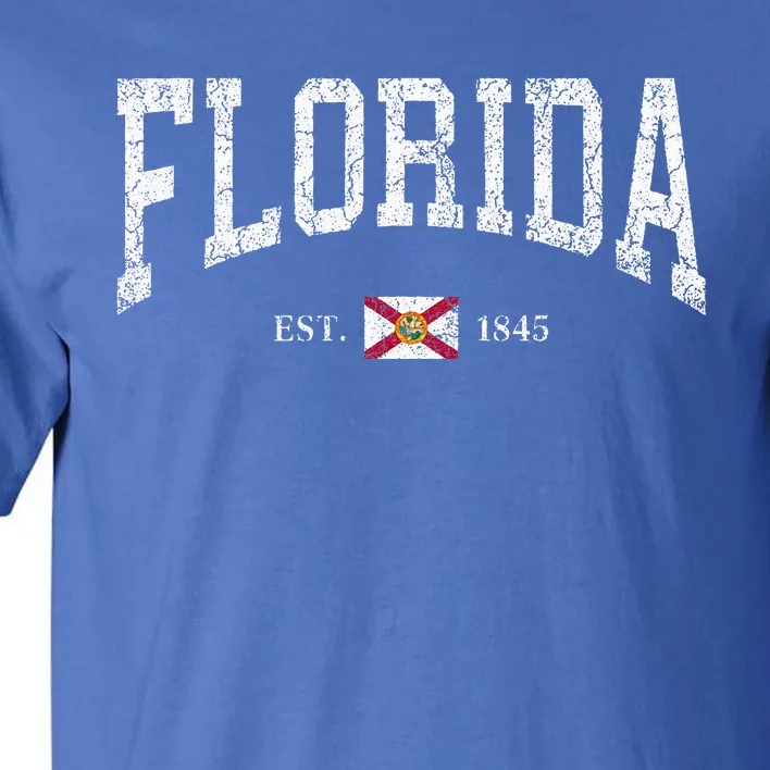 Florida Women Florida State Flag Distressed Tall T-Shirt