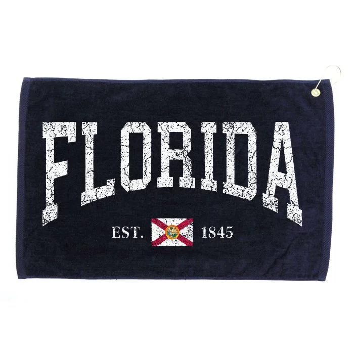 Florida Women Florida State Flag Distressed Grommeted Golf Towel