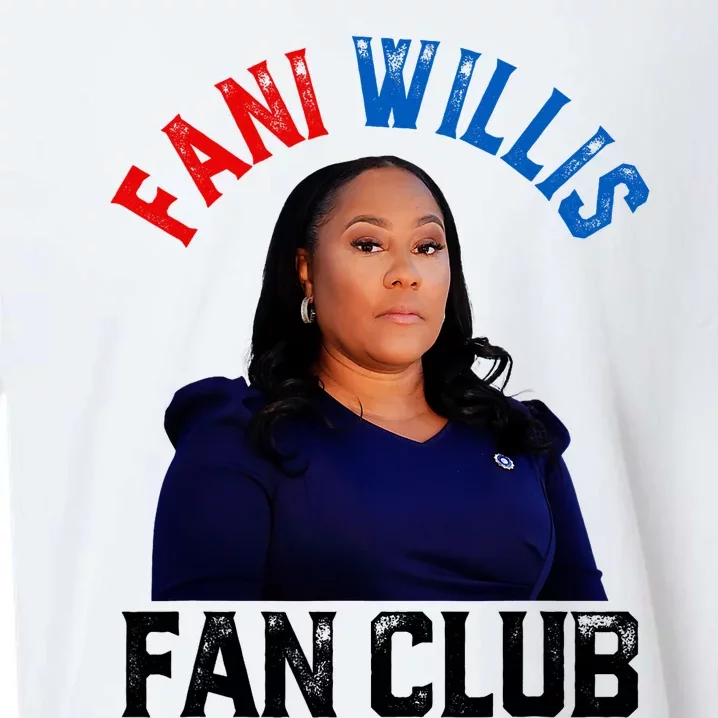 Fani Willis Fan Club Retro Usa Flag American Funny Politica Sueded Cloud Jersey T-Shirt