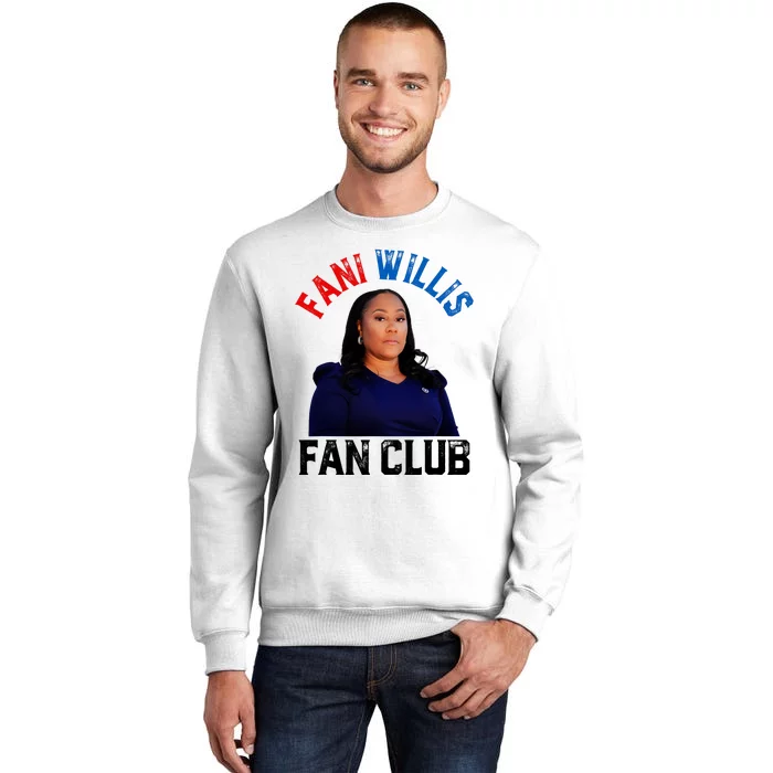 Fani Willis Fan Club Retro Usa Flag American Funny Politica Sweatshirt