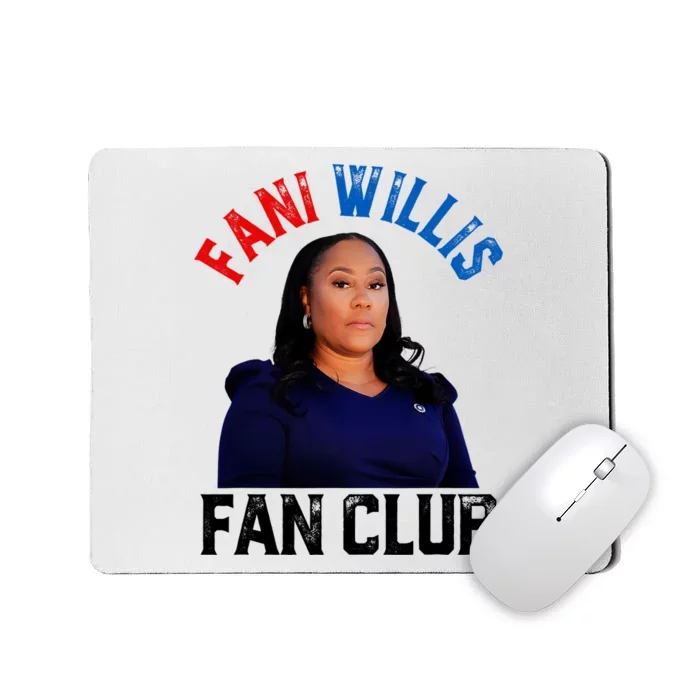 Fani Willis Fan Club Retro Usa Flag American Funny Politica Mousepad