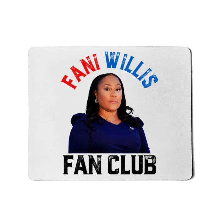 Fani Willis Fan Club Retro Usa Flag American Funny Politica Mousepad