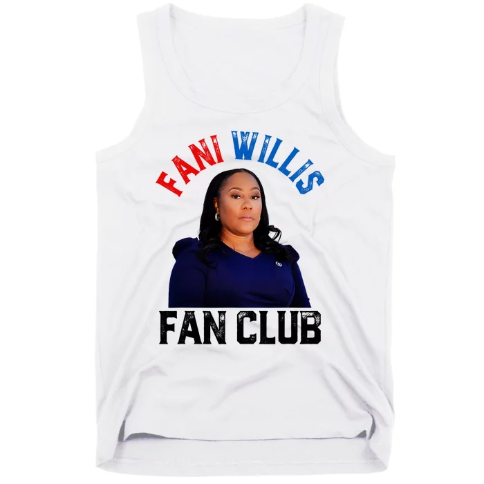 Fani Willis Fan Club Retro Usa Flag American Funny Politica Tank Top