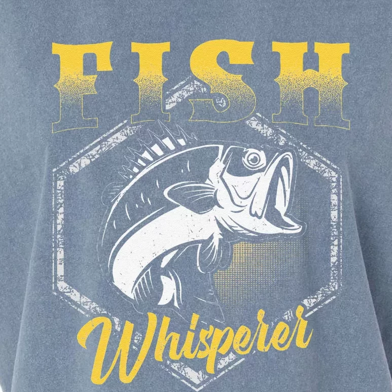 Fish Whisperer Funny Fisherman Fishing Angler Garment-Dyed Women's Muscle Tee