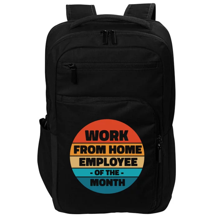 Funny Work From Home Employee Of The Month Retro Impact Tech Backpack