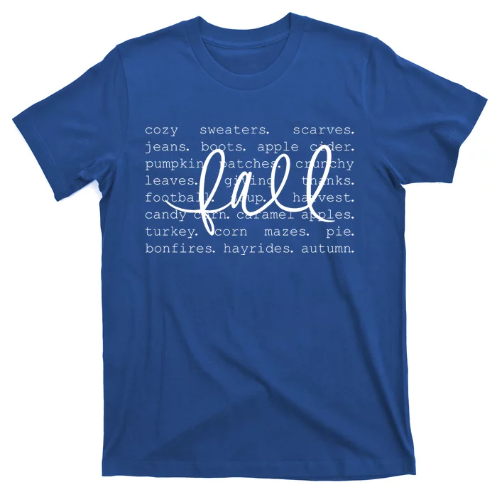 Fall Words T-Shirt