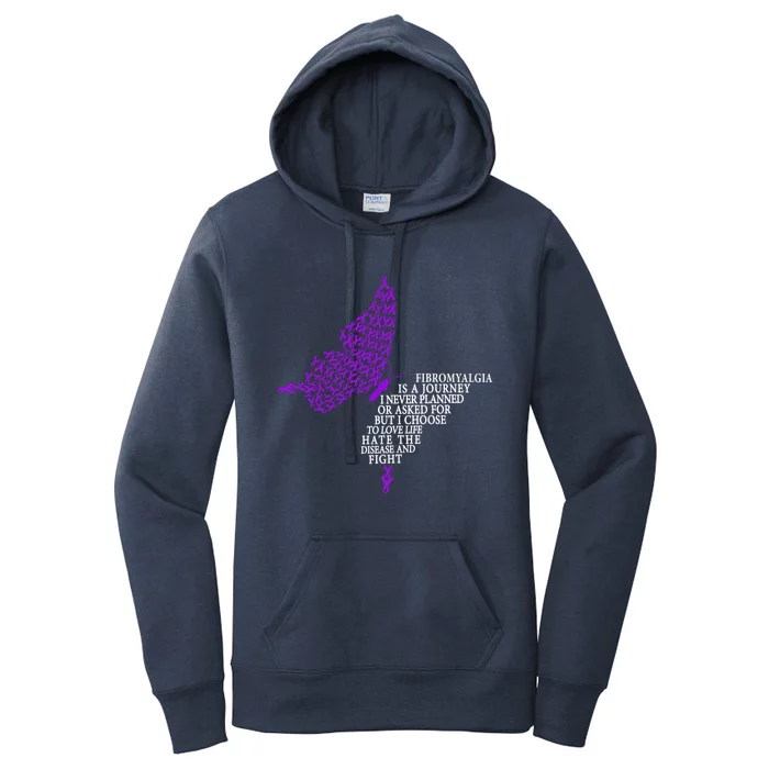 Fibromyalgia Warrior Fibromyalgia Awareness Gift Women's Pullover Hoodie