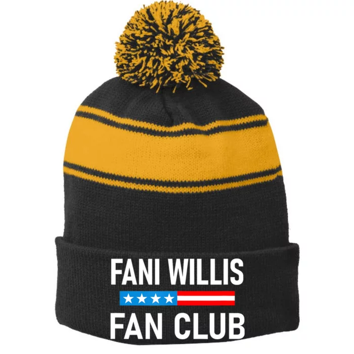 Fani Willis Fan Club Stripe Pom Pom Beanie