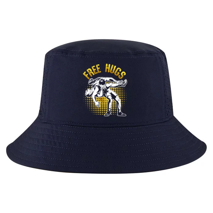 Funny Wrestling Free Hugs Cool Comfort Performance Bucket Hat