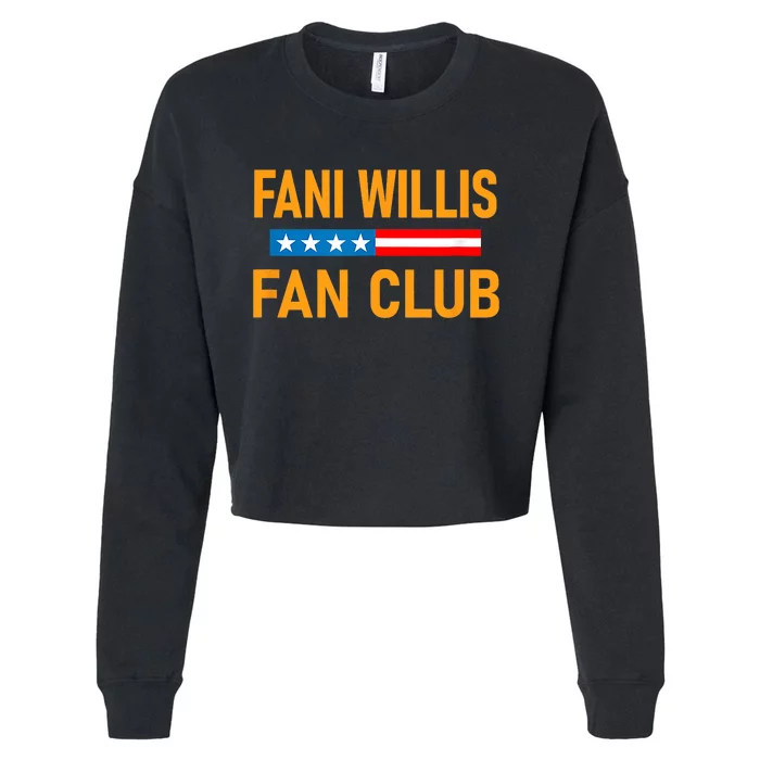 Fani Willis Fan Club Political Gift Cropped Pullover Crew