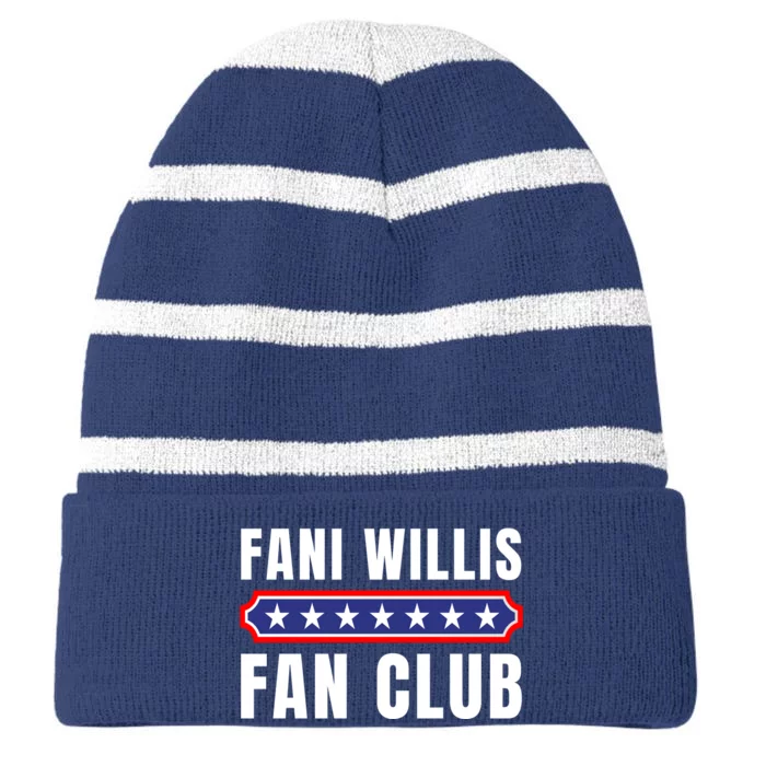 Fani Willis Fan Club Striped Beanie with Solid Band