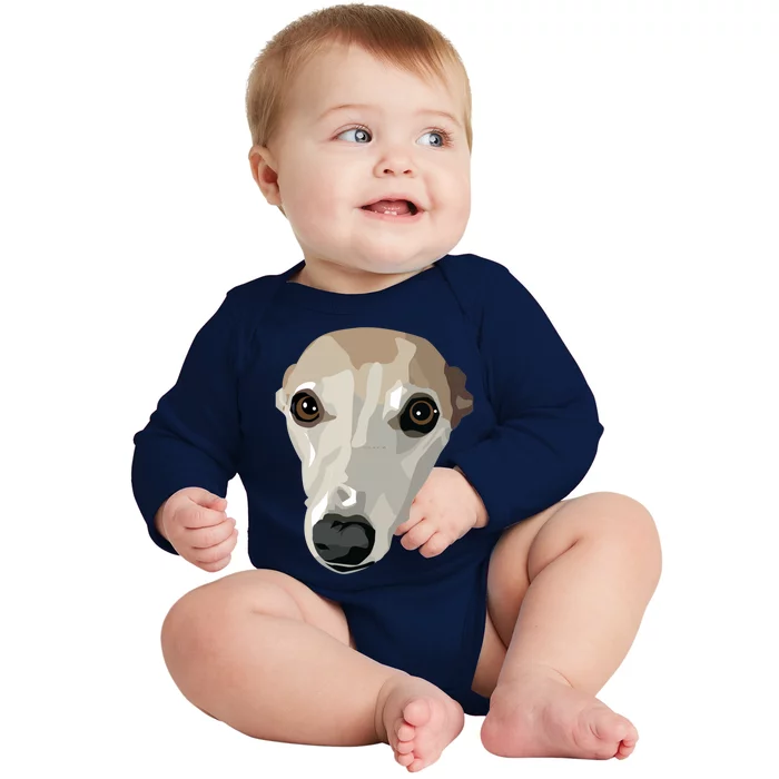 Fawn Whippet Baby Long Sleeve Bodysuit