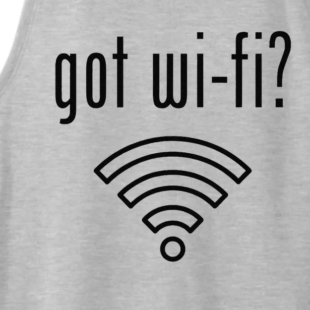 Funny Wifi For Internet Wifi Fan Got Wifi Ladies Tri-Blend Wicking Tank